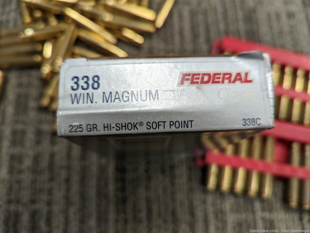 50 New Winchester .338 Win Magnum Mag + 15 1x Fired Brass - FREE SHIP-img-3