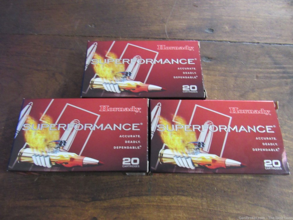 60 Rounds Hornady Superformance 308 winchester 165 Grain CX Ammo #80990-img-0