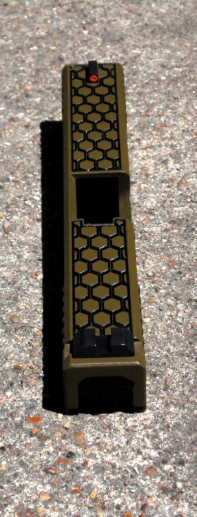 Complete Slide, Glock 17 Gen3, Custom laser engraving, FDE Cerakote-img-3