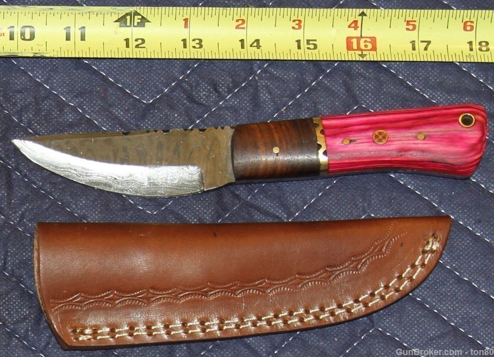 CUSTOM HANDMADE HUNTING KNIFE DAMASCUS SK3861-img-0