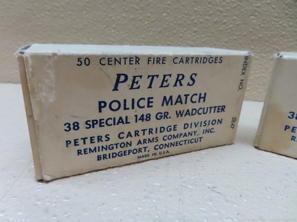 PETERS  Police Match .38 Special 148 GR. Wadcutter; 90 cartridges   -img-9