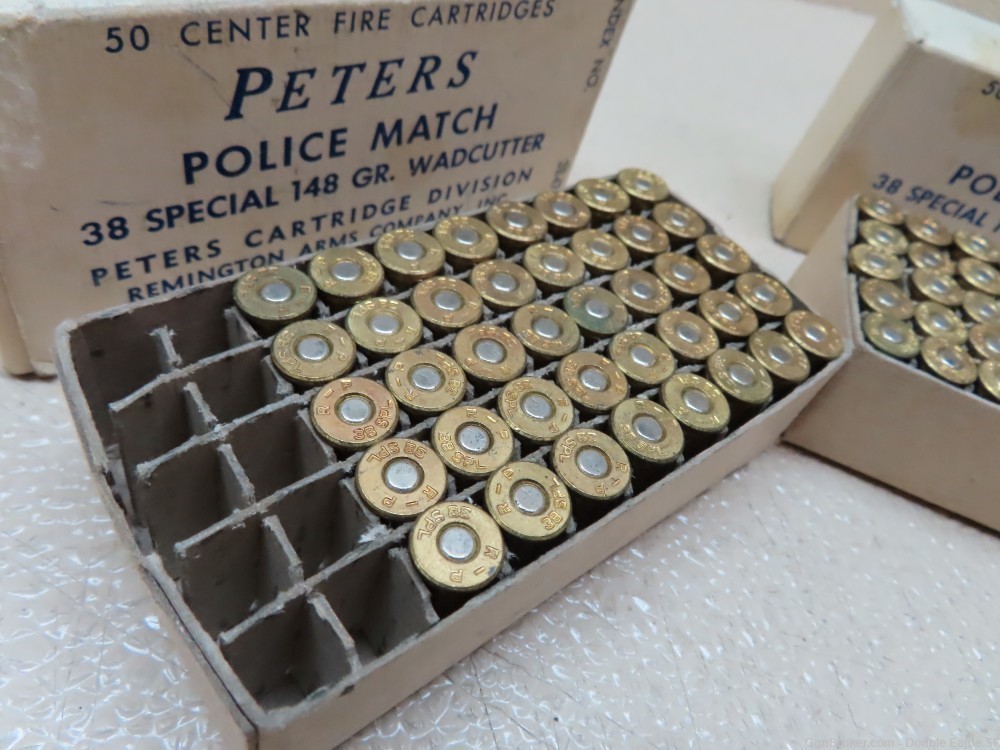 PETERS  Police Match .38 Special 148 GR. Wadcutter; 90 cartridges   -img-6
