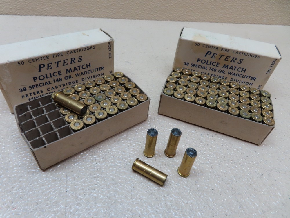 PETERS  Police Match .38 Special 148 GR. Wadcutter; 90 cartridges   -img-0