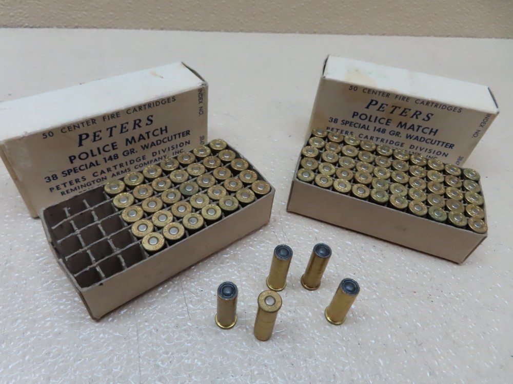 PETERS  Police Match .38 Special 148 GR. Wadcutter; 90 cartridges   -img-10