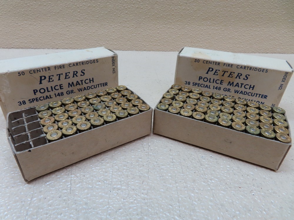 PETERS  Police Match .38 Special 148 GR. Wadcutter; 90 cartridges   -img-3