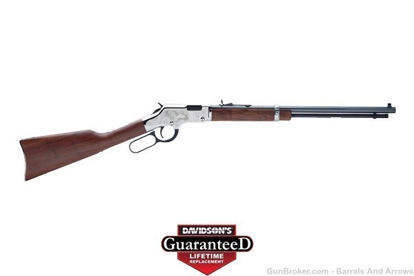 Henry H004SE2 Golden Boy Lever Rifle 22 LR 20" Silver Eagle 2nd Editiion -img-0