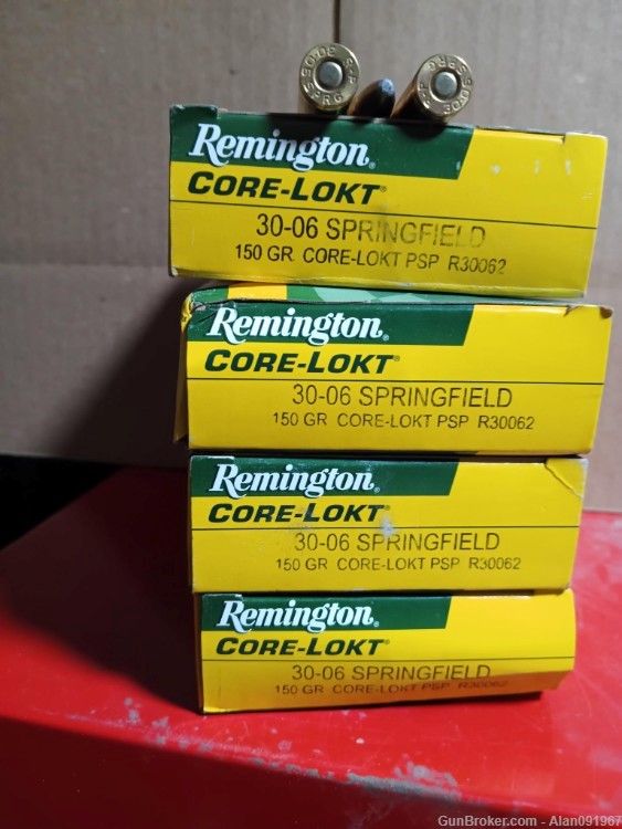 Qty 80 30.06 (30-06) 150 GR Remington Core-Lokt Ammunition-img-1