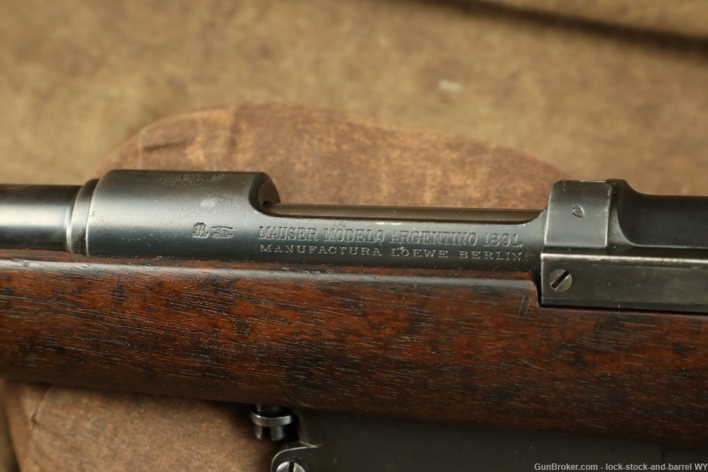 Argentine Mauser 1891 Cavalry Carbine Loewe 7.65x53 Bolt Action Antique-img-33