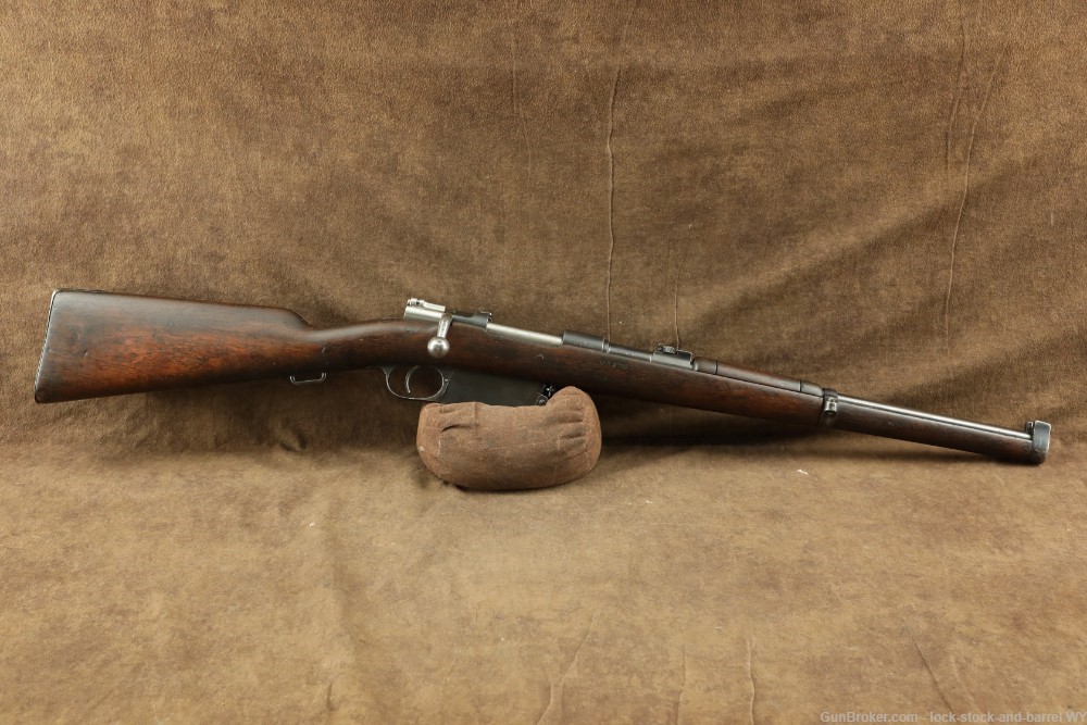 Argentine Mauser 1891 Cavalry Carbine Loewe 7.65x53 Bolt Action Antique-img-2