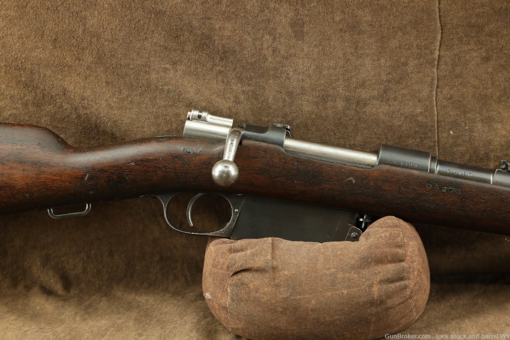 Argentine Mauser 1891 Cavalry Carbine Loewe 7.65x53 Bolt Action Antique-img-4