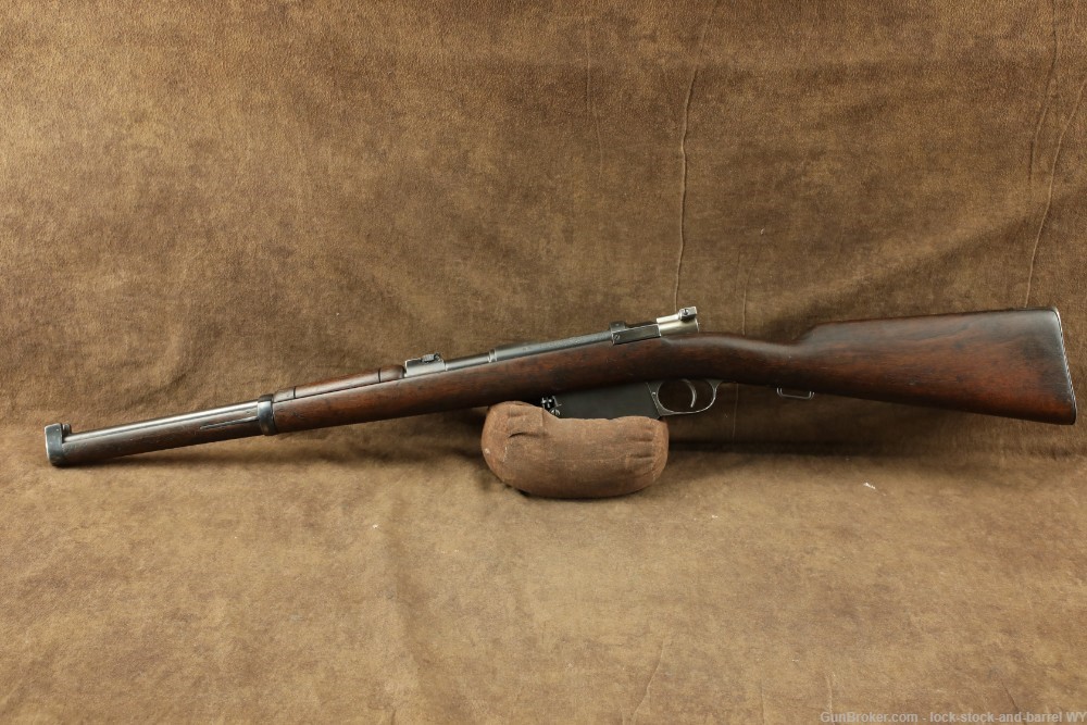 Argentine Mauser 1891 Cavalry Carbine Loewe 7.65x53 Bolt Action Antique-img-7