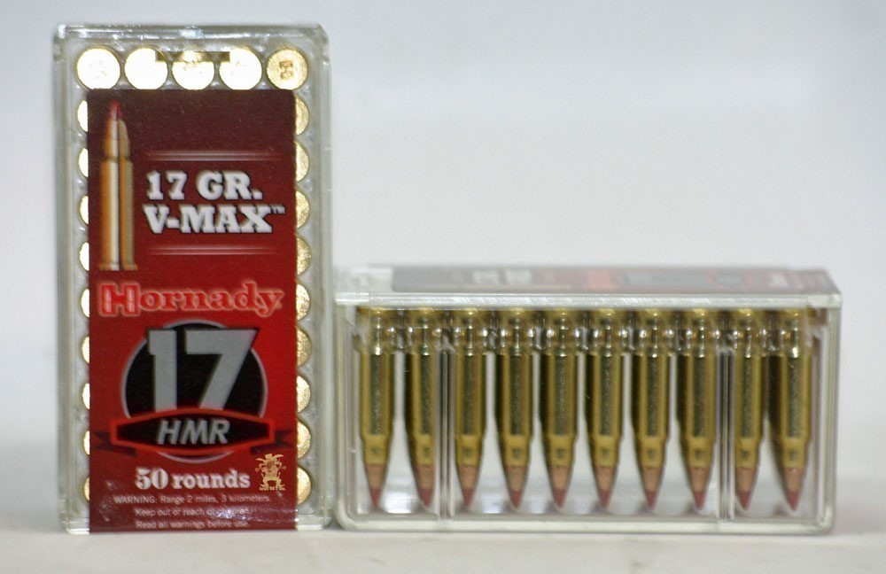 17 HMR VMAX HORNADY 17HMR Polymer Tip HMR 17 17Gr V-MAX 100 RDS -img-1