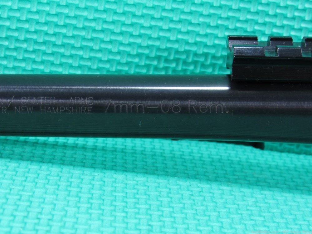 Rare Thompson Center Encore Pistol Barrel 7mm-08 Blued 10” w/Scope Base -img-2