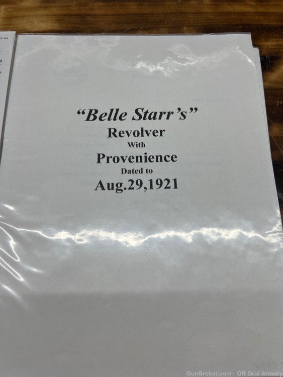 BELLE STARR’S REVOLVER W/ Provenance!  S&W .44!  THE REAL DEAL!-img-13