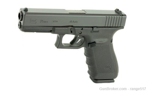 Glock 21 Gen 4 45 ACP 4.61in BBL 10+1 UG2150201 G21 G4 .45acp FR Black .45-img-0