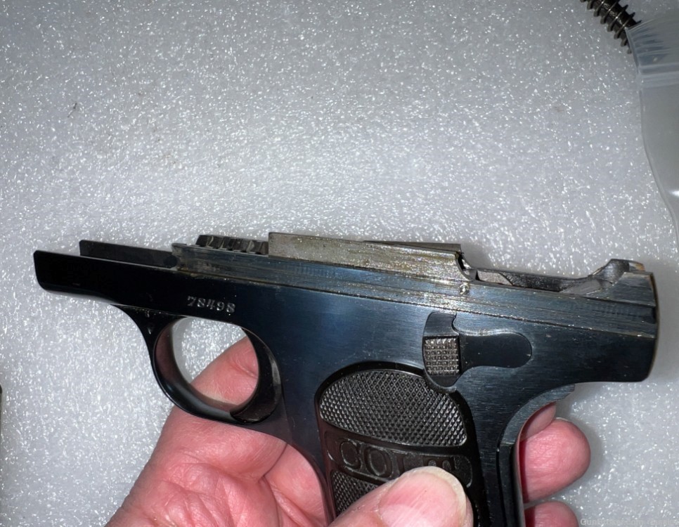 Fine Colt M1908 Hammerless .380 from 1926 Blued w/Original Grips  C&R-img-15
