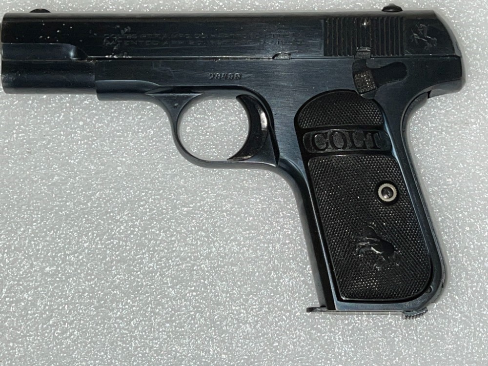 Fine Colt M1908 Hammerless .380 from 1926 Blued w/Original Grips  C&R-img-4