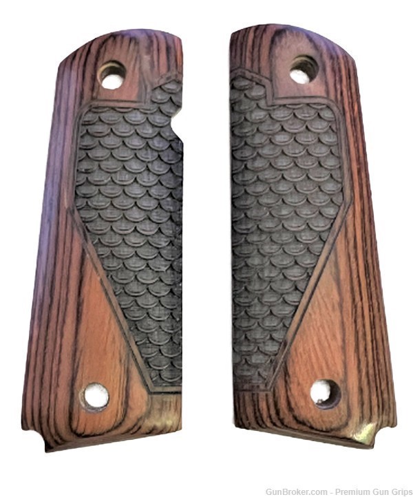 1911 Colt clones GRIPS Full size Dragon Scale Rosewood-img-0