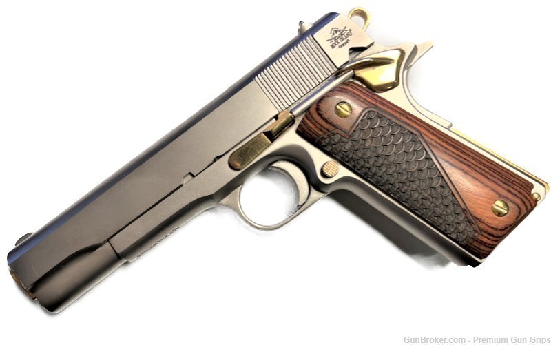 1911 Colt clones GRIPS Full size Dragon Scale Rosewood-img-3