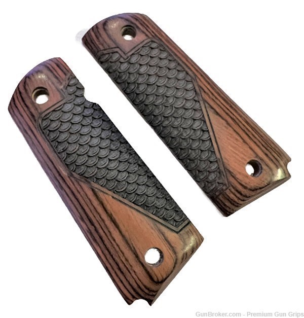1911 Colt clones GRIPS Full size Dragon Scale Rosewood-img-1
