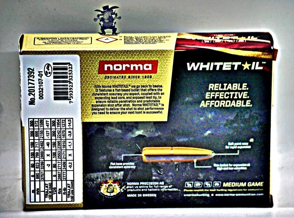 NORMA 30-06 SPRINGFIELD WHITETAIL 150 Grain PSP Massive knock down power 20-img-4