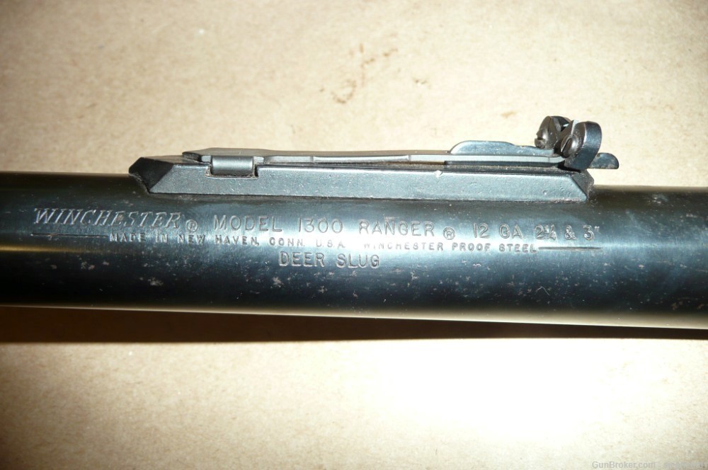 Winchester 1300 12ga, rifle sighted deer slug barrel, 22"-img-4