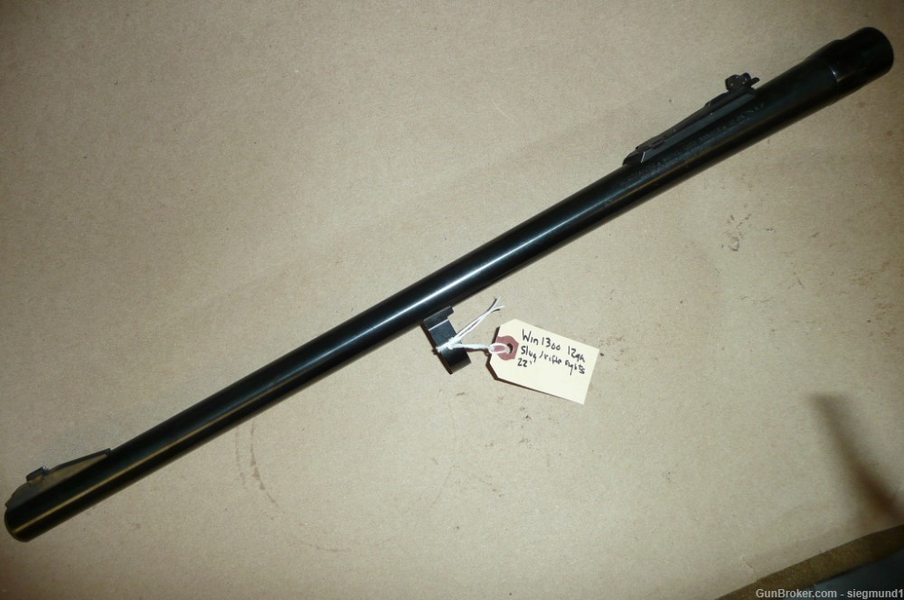 Winchester 1300 12ga, rifle sighted deer slug barrel, 22"-img-0