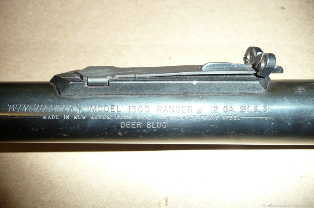 Winchester 1300 12ga, rifle sighted deer slug barrel, 22"-img-1