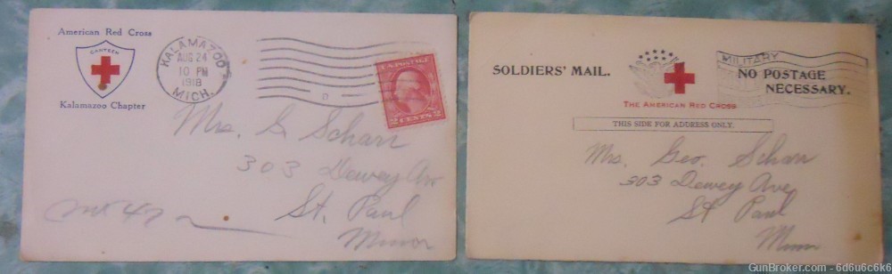 WWI  - Red Cross Soldiers Mail .(co. e 344th. inf..........A.E.F.)-img-0