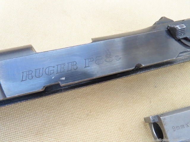 Early Ruger P85 9mm Slide and Barrel Assembly-img-3
