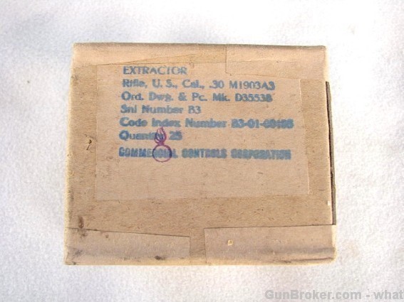2 New 1903 1903/A3 Springfield Rifle Bolt Extractors CC Marked Extractor-img-2