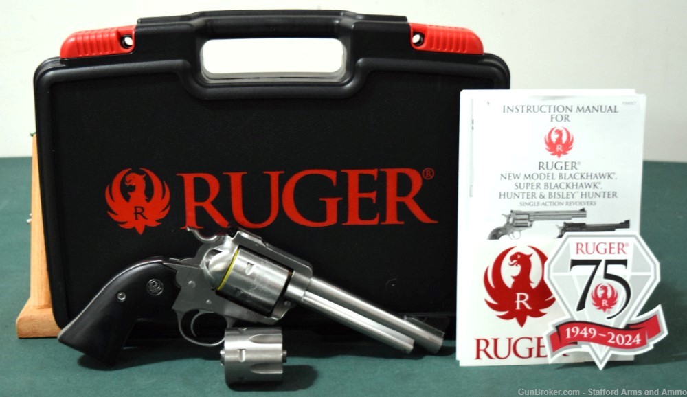 Ruger New Model Bisley Blackhawk 45LC 45ACP Stainless 5 1/2" 00472 NIB-img-0