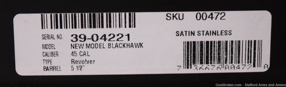 Ruger New Model Bisley Blackhawk 45LC 45ACP Stainless 5 1/2" 00472 NIB-img-18