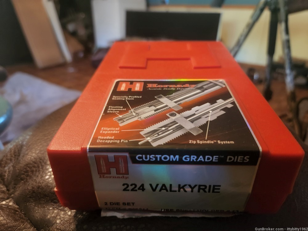 Hornady Custom Grade 2 Die Set for 224 Valkyrie-img-0