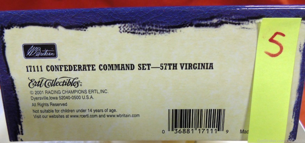 Confederate Command set 57th Virginia, released to the public “2001”-img-1