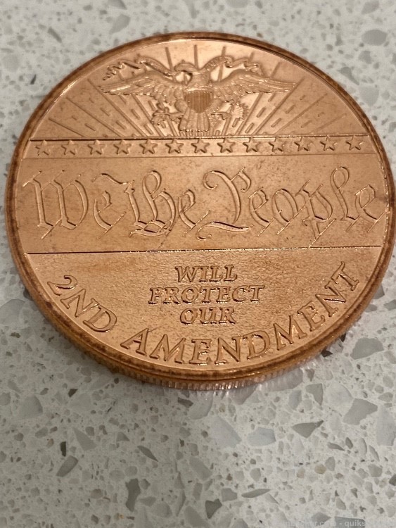 We The People 2nd Amendment 1 Oz Copper Round-img-0