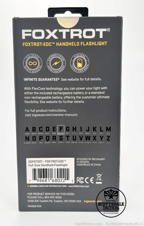 Foxtrot-EDC Flashlight Black-img-1