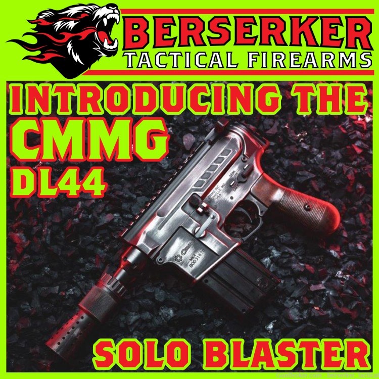 3 CONSEQ SERIAL NUMS! CMMG DL44 DL-44 Han Solo Blaster 22LR 4.5" brl 10+1-img-0