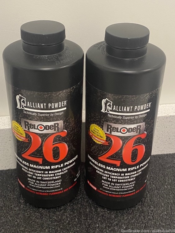 New 2 lbs Alliant Powder Reloader RL26 Same Lot!-img-0