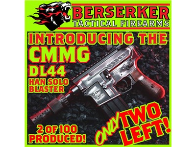 2 CONSEC SERIAL NUMS! CMMG DL44 DL-44 Han Solo Blaster 22LR 4.5" brl 10+1
