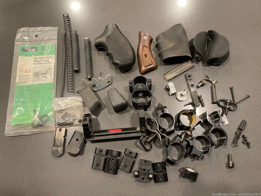 Gunsmith lot of miscellaneous gun pistol rifle parts and pieces-img-0