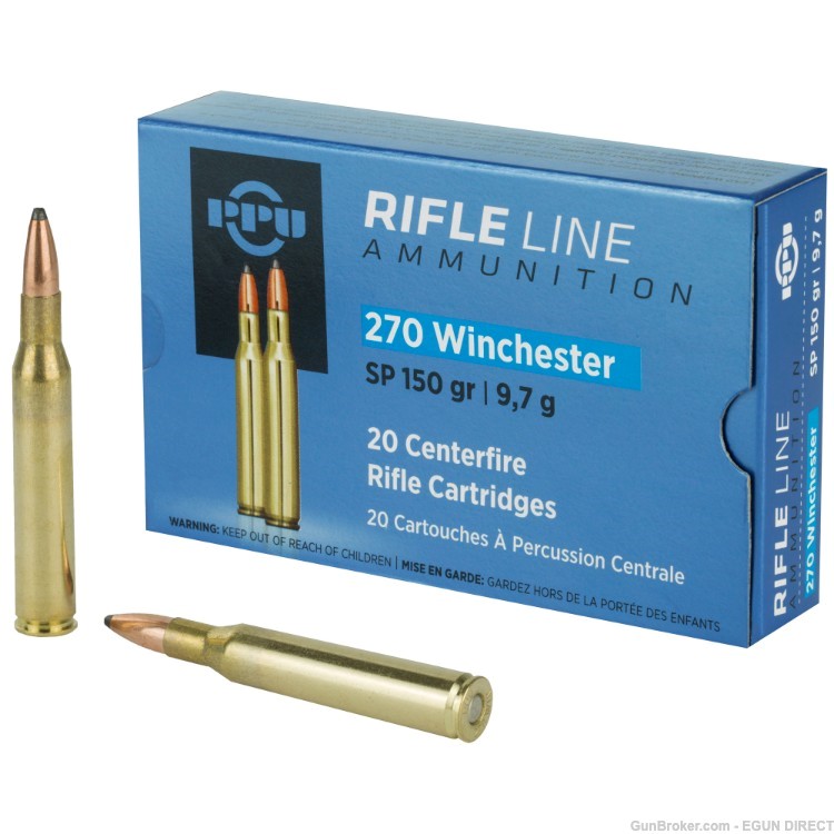 Prvi Partizan Rifle 270 Winchester 150gr Soft Point - 20rd-img-0