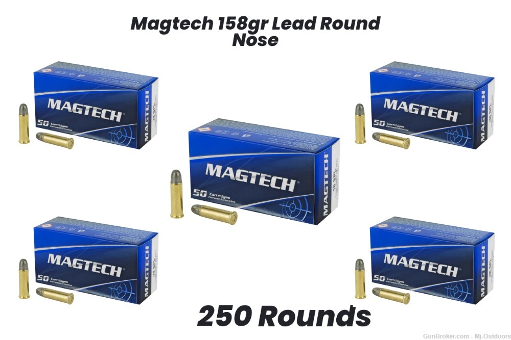 Magtech 38 special Lead Round Nose 158gr 250rds-img-0