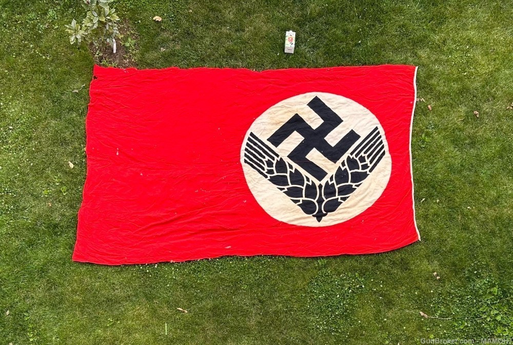 Huge WW2 German RAD Female Camp Flag 11'9"x7'3"-img-1