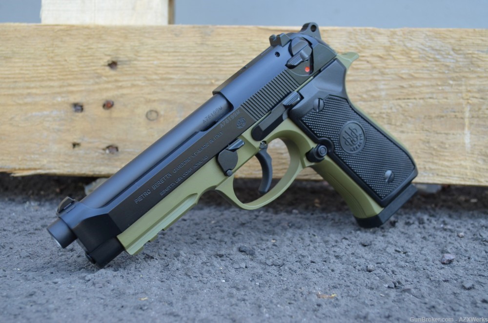 Beretta 96A1 40S&W 4.9" X-Werks Noveske Bazooka Green New 3 mags-img-0