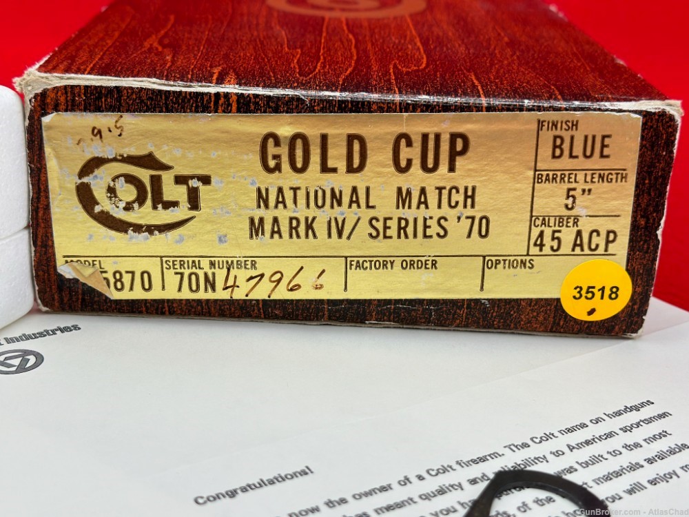 Mint 1977 Colt Gold Cup National Match 45ACP 5" Royal Blue *ORIGINAL BOX*-img-21
