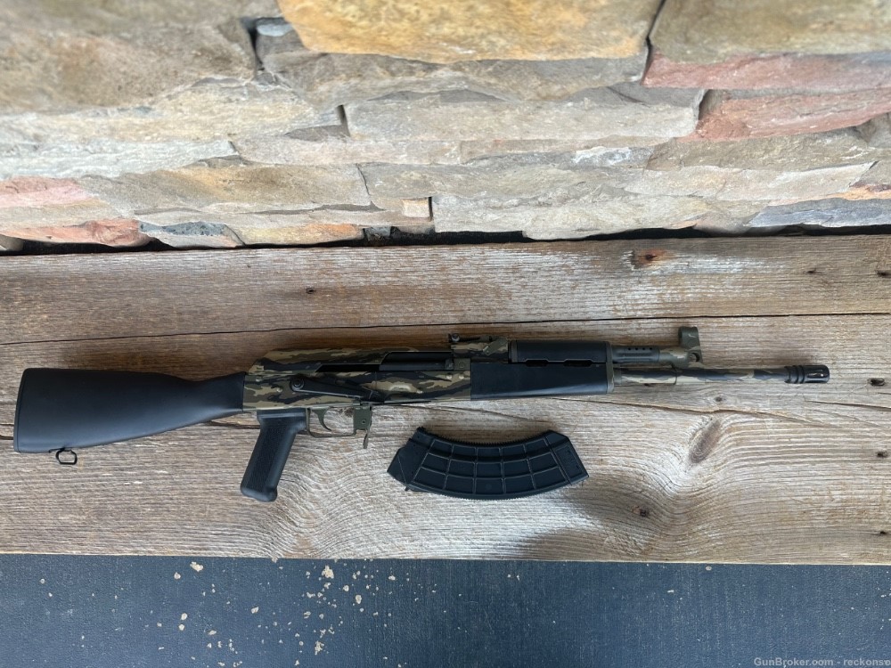 Custom Cerakote Century Arms VSKA AK 7.62x39 “Jungle Tiger Stripe”-img-1