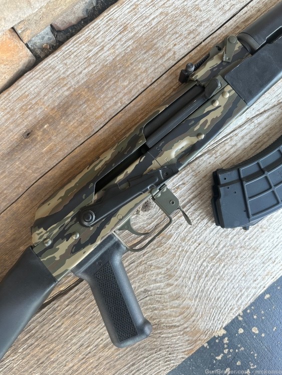 Custom Cerakote Century Arms VSKA AK 7.62x39 “Jungle Tiger Stripe”-img-3