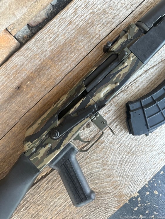 Custom Cerakote Century Arms VSKA AK 7.62x39 “Jungle Tiger Stripe”-img-0