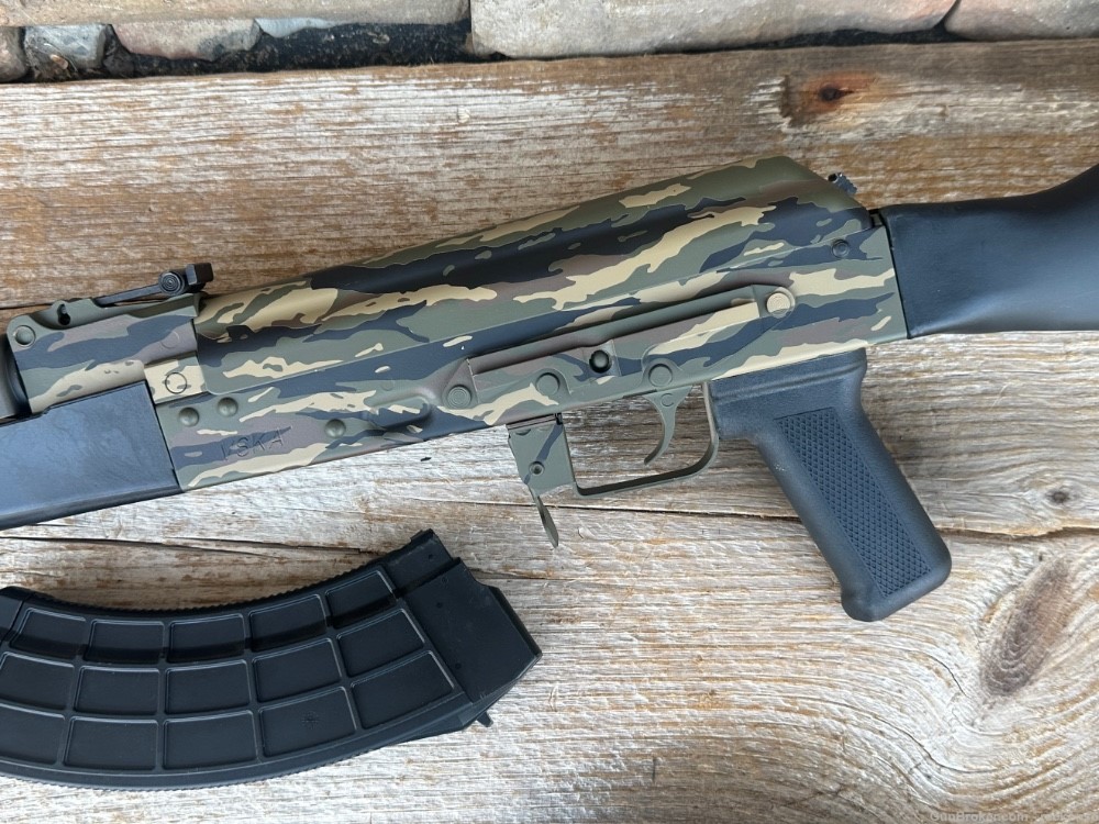 Custom Cerakote Century Arms VSKA AK 7.62x39 “Jungle Tiger Stripe”-img-20
